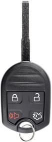 img 2 attached to 🔑 High Security Uncut Blank Car Ignition Key Fob Replacement for Ford Fusion Fiesta CWTWB1U793 - KeylessOption Keyless Entry Remote