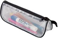 🖊️ alvin nbc8 pencil and ruler case - 8" clear mesh tools with assorted trim logo