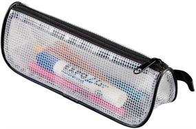 img 1 attached to 🖊️ Alvin NBC8 Pencil and Ruler Case - 8" Clear Mesh Tools with Assorted Trim