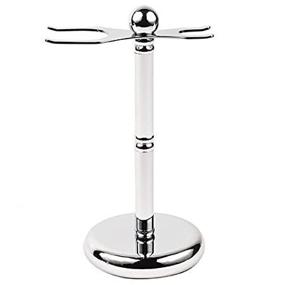 img 3 attached to 🪒 Stylish Parker Safety Razor Deluxe Chrome Stand for 2 Prong Safety Razor and Shave Brush