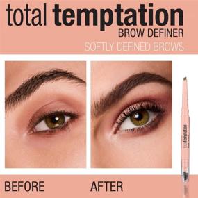 img 1 attached to 💁 Maybelline Total Temptation Eyebrow Definer Pencil, Soft Brown - Enhance Your Brows with this 1-Count Pencil