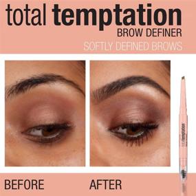 img 2 attached to 💁 Maybelline Total Temptation Eyebrow Definer Pencil, Soft Brown - Enhance Your Brows with this 1-Count Pencil