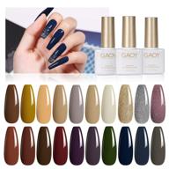 💅 complete ga0y metropolitan gel nail polish set: 20 colors + top/ base/ matte coats | uv led shellac kit - home diy manicure & salon varnish logo