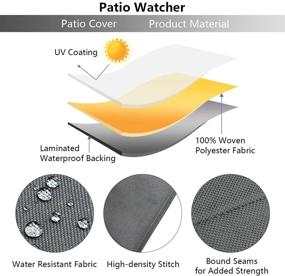 img 2 attached to 📺 Protect Your Outdoor TV with Patio Watcher 40"-42" TV Cover: Weatherproof, Dustproof, & Grey Bottom Cover Included