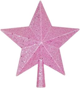 img 4 attached to 🌟 Artiflr 10-Inch Glittered Star Christmas Tree Topper - Pink: Perfect Indoor Home Décor for Festive Christmas!