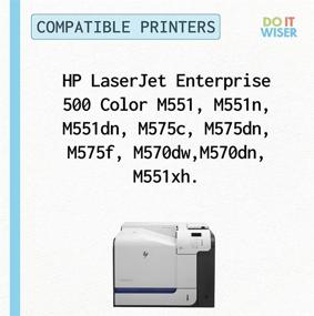 img 2 attached to 🖨️ Do it Wiser HP 507X 507A CE400X CE400A Remanufactured Printer Toner Cartridge Replacement - Compatible with HP Laserjet Enterprise M551n M551dn M551xh M570dw M570dn M575c M575dn M575f (Black)