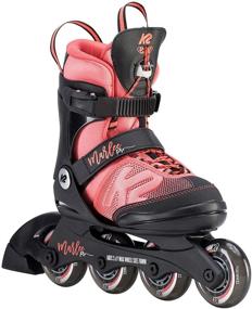 img 4 attached to 🌟 Top-Rated K2 Skate Youth Marlee Pro Inline Skates in Black/Coral - A Must-Have!