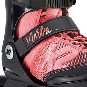 img 1 attached to 🌟 Top-Rated K2 Skate Youth Marlee Pro Inline Skates in Black/Coral - A Must-Have!