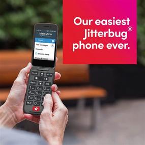 img 1 attached to 📱 Сотовый телефон Jitterbug Flip2 для пожилых серый - простое и надежное коммуникационное устройство для пожилых