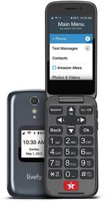 img 4 attached to 📱 Сотовый телефон Jitterbug Flip2 для пожилых серый - простое и надежное коммуникационное устройство для пожилых