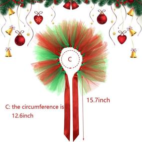 img 2 attached to 🐓 Vehomy Chicken Christmas Costume: Hen Xmas Skirt Tutu, Collar Bandana & Coop Decoration Kit + Xmas Hen Toys (2Pcs)