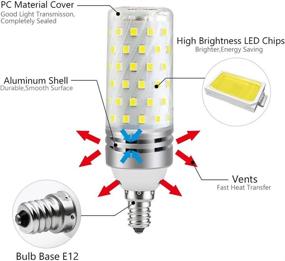 img 2 attached to 💡 Daylight Candelabra Equivalent Chandelier: Industrial Non-Dimmable Electrical Lighting Solution