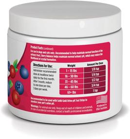 img 2 attached to Berry Balance Supplement Powder for Urinary Tract Health with Cranberries &amp; Blueberries, Ideal for Dogs &amp; Cats - Enhanced with SOLID GOLD