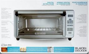 img 1 attached to 🔥 Efficient and Spacious: BLACK+DECKER TO3290XSD Extra-Wide Stainless Steel Toaster Oven