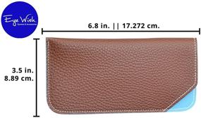 img 3 attached to Eyeglass Cases Women Ostrich Leather Men's Accessories in Sunglasses & Eyewear Accessories
