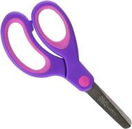 🔪 child size purple lefty's left handed blunt tip scissors with pink handles logo