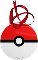 🎈 vibrant red and white circle aluminum ornament: festive sporty design logo