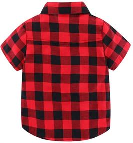 img 3 attached to Cute Summer Dress Shirts for Little Boys: Mud Kingdom Short Sleeve Collection
