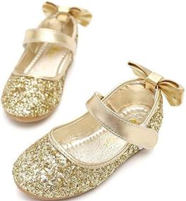 img 2 attached to PPXID Sequins Bowknot Princess Pumps Silver Girls' Shoes