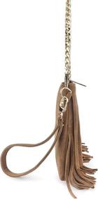 img 2 attached to 👜 Hoxis Fringe Cross Body Bag: Chic Small Shoulder Bag with Top Zip Wristlet for Women