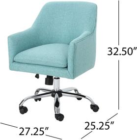 img 2 attached to 🪑 Stylish and Comfy Christopher Knight Blue Home Office Chair - Shop Now!