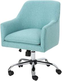 img 4 attached to 🪑 Stylish and Comfy Christopher Knight Blue Home Office Chair - Shop Now!