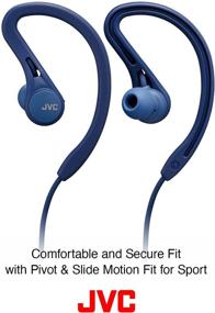 img 2 attached to 🎧 JVC HA-EC25WB Беспроводные спортивные наушники - Bluetooth вкладыши в ухо с функцией вращения и скольжения - защита от пота IPX2, аккумулятор на 6,5 часов, микрофон и пульт дистанционного управления (черный)