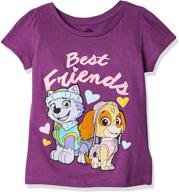 paw patrol little toddler t shirt: a trendy girls' clothing choice logo