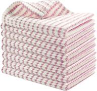 wipe away with wiselady 8 pack kitchen cloth dish towels: microfiber coral velvet dishtowels for fast drying, nonstick oil clean-up, washable multi-color set (wine red, 10 x 14 in dish cloth - 8 /pc) логотип