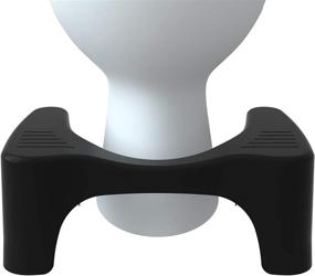 img 2 attached to 💩 Squatty Potty Curve Lightweight Toilet Stool: Sleek, Modern Design, Black, 7-inch