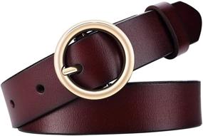 img 4 attached to WONDAY Leather Geniue Ladies Fashion Women's Accessories for Belts