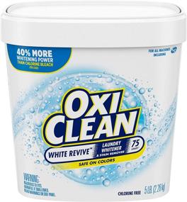 img 3 attached to 🍃 Revive Laundry Whitener + Stain Remover: OxiClean White, 5 lb - Pack of 1