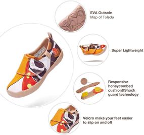 img 2 attached to 🌸 UIN Ходьба по полотну с девочками в поле цветов - удобная и стильная обувь для активных детей
