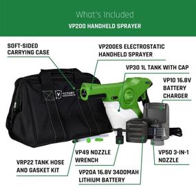 img 4 attached to 🔋 Victory Innovations Cordless Electrostatic Handheld Sprayer with 360° Coverage and 3-in-1 Nozzle, 34oz Easy Fill Tank – Disinfectants and Sanitizers, Ideal for 2,800 Sq Ft Coverage