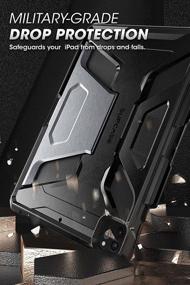 img 3 attached to 📱 Купить чехол SUPCASE Unicorn Beetle Series для iPad Pro 12.9 дюйма (2021) - Черный, прочный и долговечный с держателем для Apple Pencil и подставкой | Защитный чехол для iPad Pro 12.9 5-го поколения.