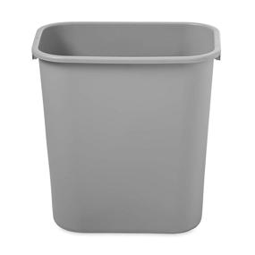 img 3 attached to 🗑️ Rubbermaid Commercial Products Gray Plastic Resin Deskside Waste Basket
