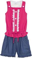 tobeinstyle girls rompers ruffled design girls' clothing and jumpsuits & rompers logo