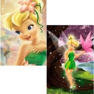 ✨ 2-pack 5d diamond painting tinker bell princess full diamond drill kits for adults and kids – rhinestone crystal drawing gift embroidery dotz kit for home wall decor paint (12''x 16'') logo