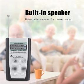 img 1 attached to 📻 Diyeeni Portable AM/FM Radio: Dual Bands, Retractable Antenna, Built-in Speaker, Battery Operated