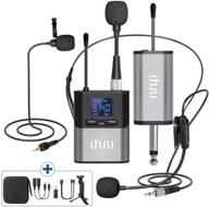 uhuru wireless lavalier microphone set with multiple mic options, rechargeable bodypack transmitter & receiver - ideal for pa systems, cameras, teaching, video recording logo
