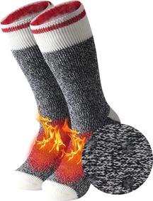 img 4 attached to Hissox Winter Thermal Socks: Unisex Insulated 🧦 Heated Crew Slipper Socks with Grippers for Cold Weather