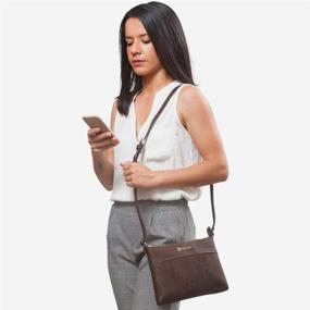 img 3 attached to 👜 Corkor Crossbody Natural Leather Handbags & Wallets for Women – Sustainable Cruelty-Free Crossbody Bags
