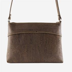 img 1 attached to 👜 Corkor Crossbody Natural Leather Handbags & Wallets for Women – Sustainable Cruelty-Free Crossbody Bags