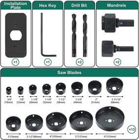 img 3 attached to 🔪 Cutting Edge: HYCHIKA Mandrels for Plywood and Drywall Installation