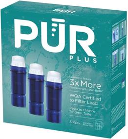 img 4 attached to 💧 Enhance Your Water Quality with PUR Filters Pack 3 Blue