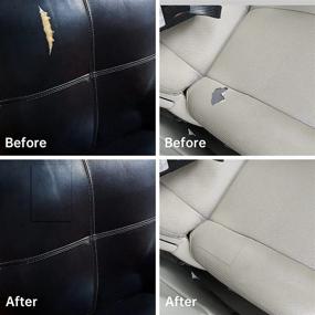 img 2 attached to 🛋️ LOGIANIS Self Adhesive Leather Repair Patch for Couch, Car Seats, Sofas, Furniture, Bags - Waterproof DIY Large Leather Sticker (17X79 Inch, Dark Brown)