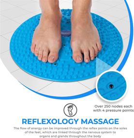 img 2 attached to 👣 Daiwa Felicity Foot Massager Reflexology Mat: Revitalize with Magnetic Therapy & Acupressure Disc