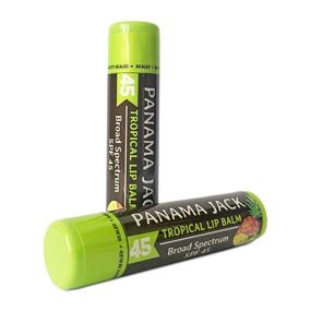 img 4 attached to 🏝️ Panama Jack Tropical Lip Balm SPF 45 - Broad Spectrum UVA-UVB Sunscreen, Moisturizes & Soothes Dry, Chapped Lips (Pack of 3)