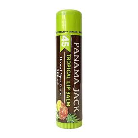 img 2 attached to 🏝️ Panama Jack Tropical Lip Balm SPF 45 - Broad Spectrum UVA-UVB Sunscreen, Moisturizes & Soothes Dry, Chapped Lips (Pack of 3)