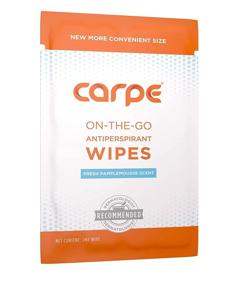 img 1 attached to 🚗 Carpe Underarm Antiperspirant and Deodorant: Pack of 3 with 3 FREE On-the-Go Wipes - Powerful Sweat Protection Bundle